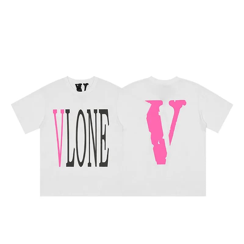 Off-White Logo Tee V Lone Pink