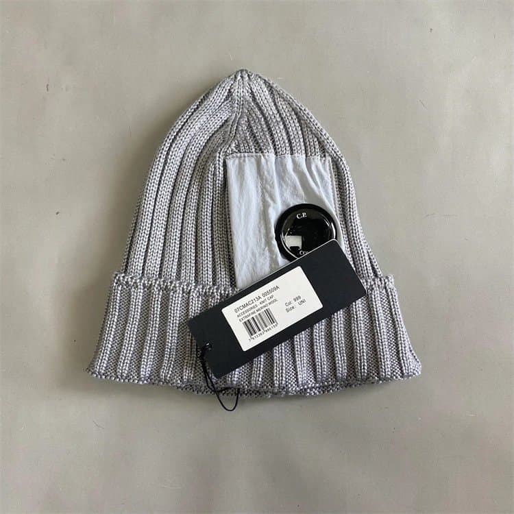 C.P. Company Ribbed Beanie Goggle Detail