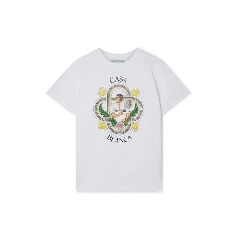 Casablanca Graphic T-Shirt Tennis Print