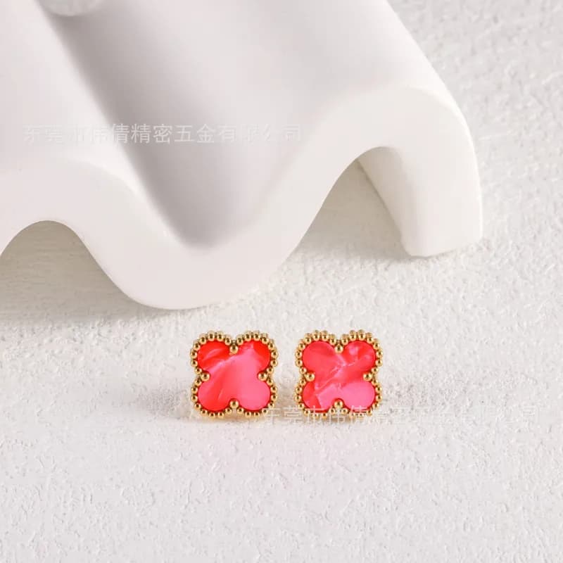 Van Cleef & Arpels Alhambra Earrings Four-Leaf Clover