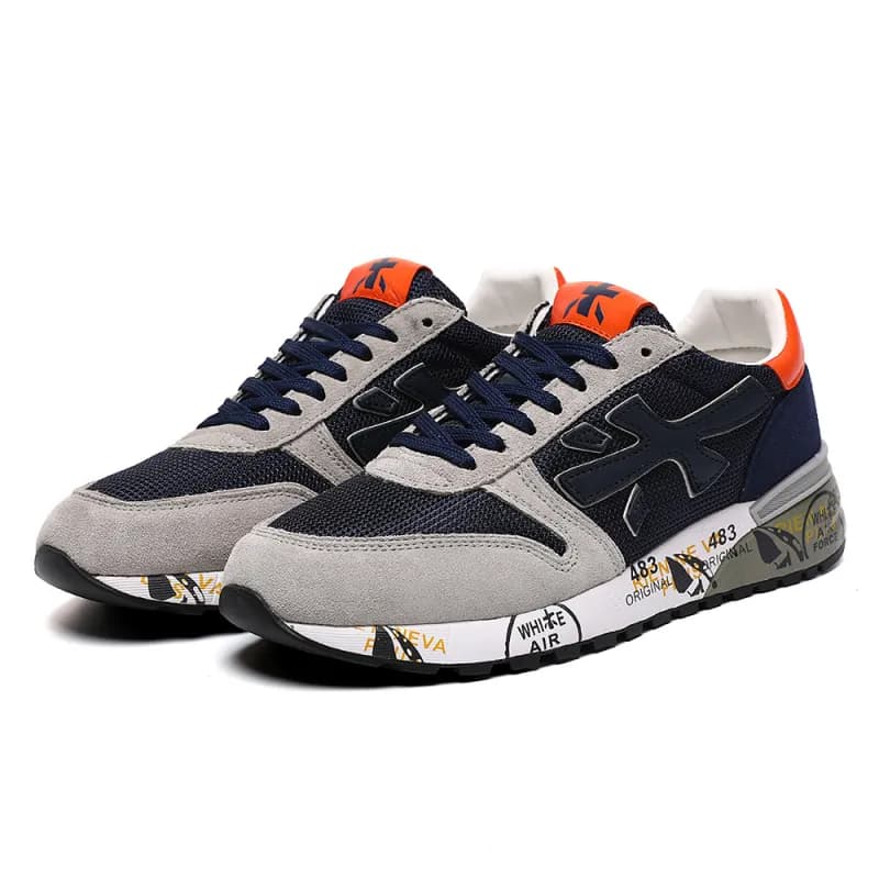Low Sneaker Original — 灰蓝橘(脚宽拍大一码）