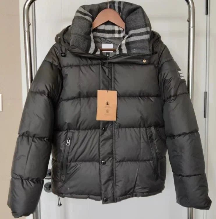 Burberry Puffer Jacket Checkered Hood — 24