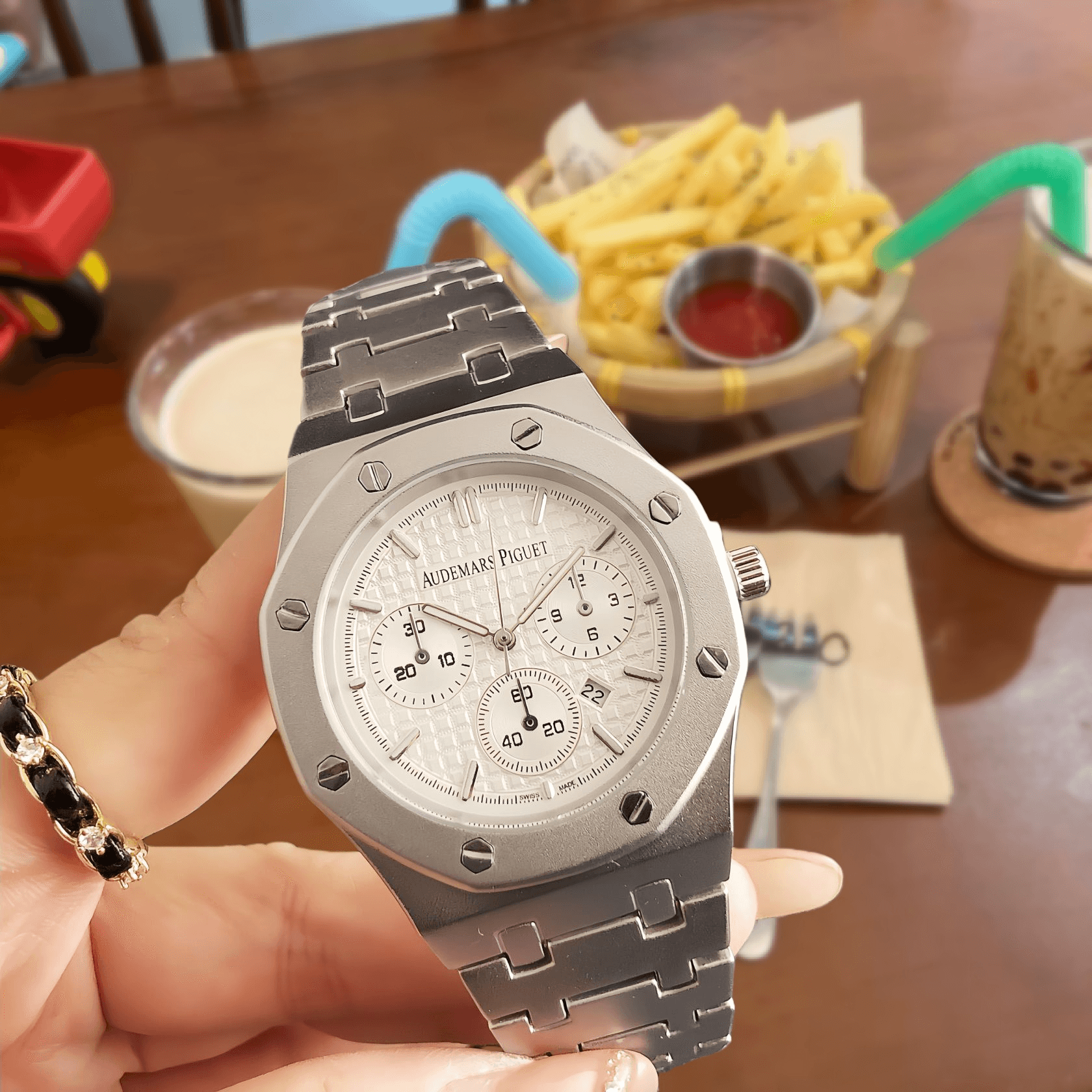 Audemars Piguet Chronograph Watch Fully Iced — 8