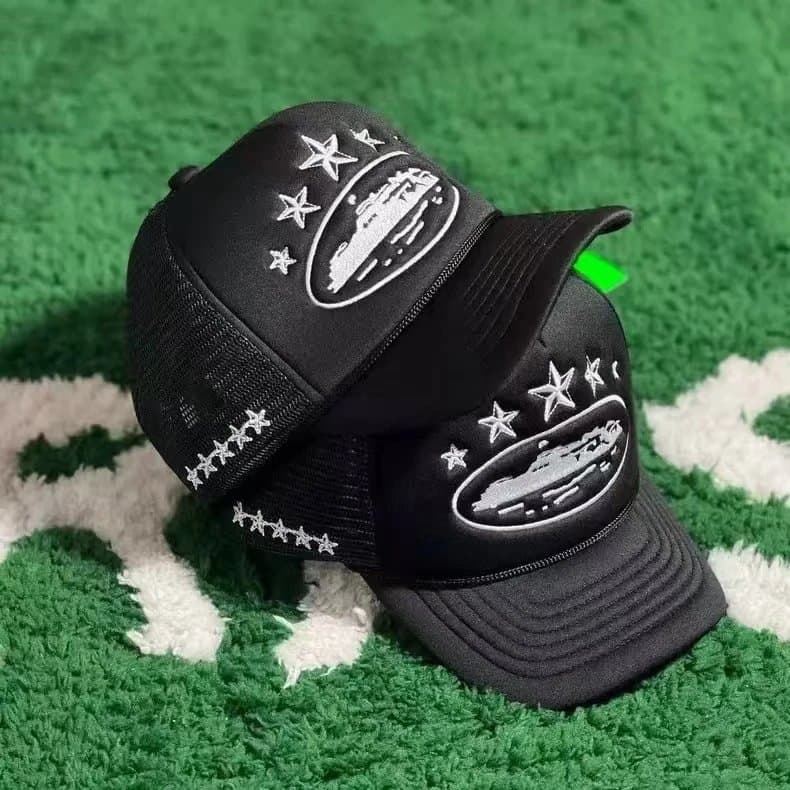 Palace Trucker Cap Five Star — 常规标准 · 黑色