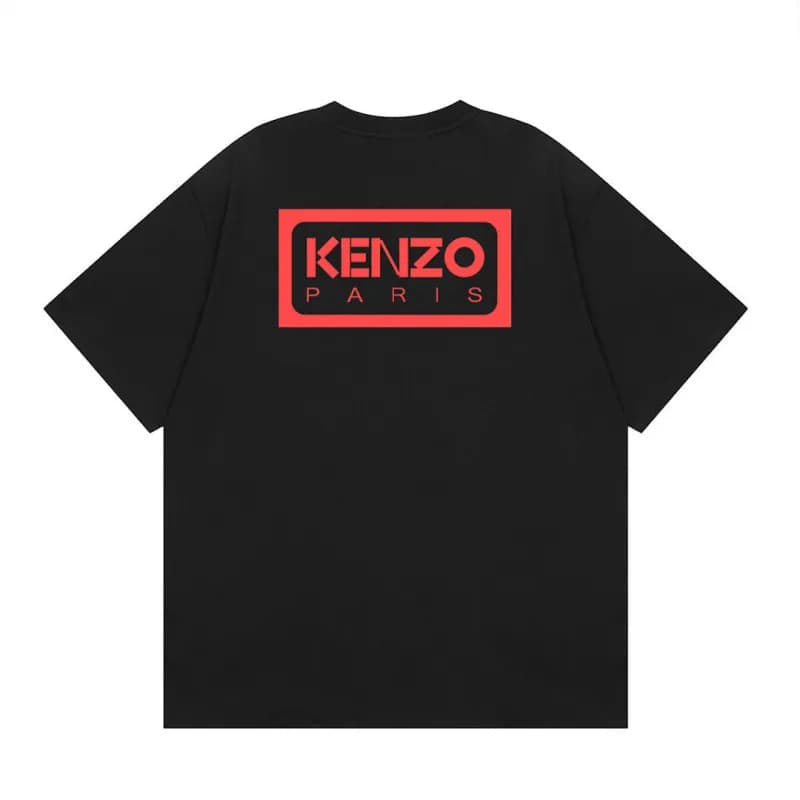 Kenzo Graphic T-Shirt Scribble Flower — K88黑色