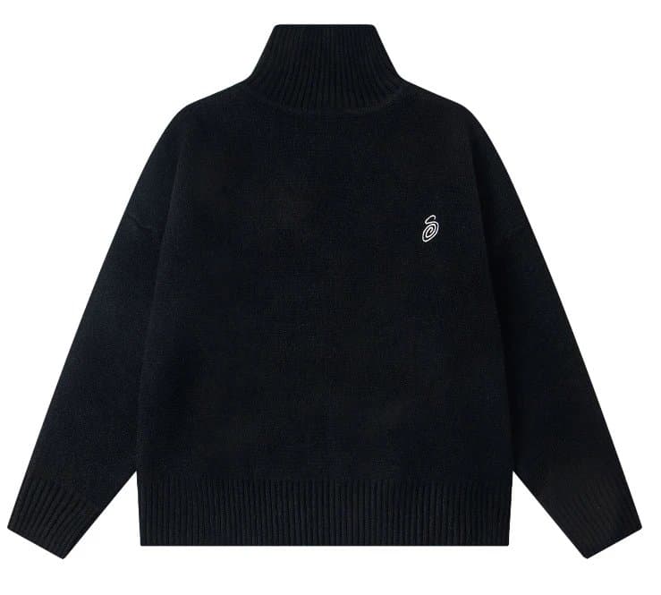Chrome Hearts Turtleneck Sweater Embroidered Logo