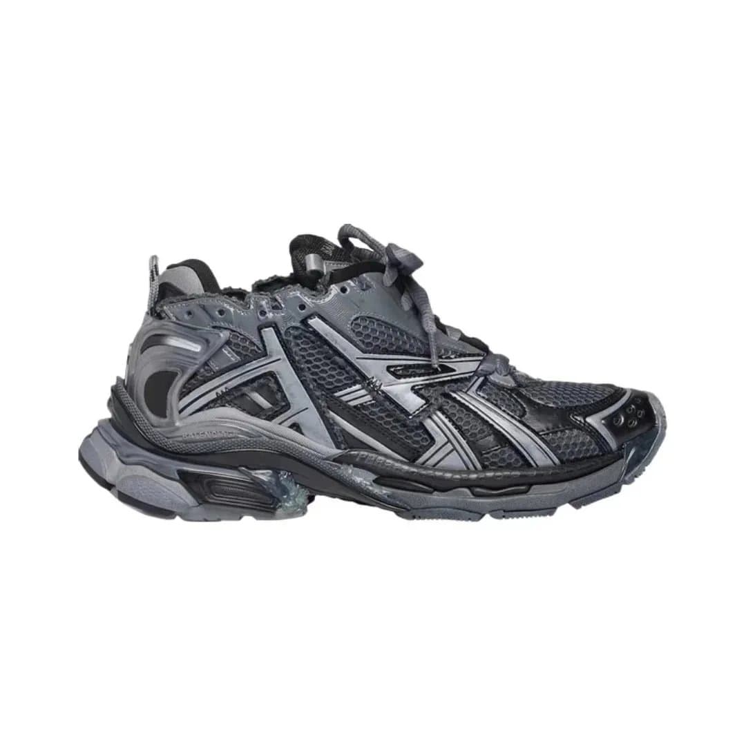 Balenciaga Triple S Graffiti — EU35-EU46（留言备注尺码）无半码 · Dark Grey Black