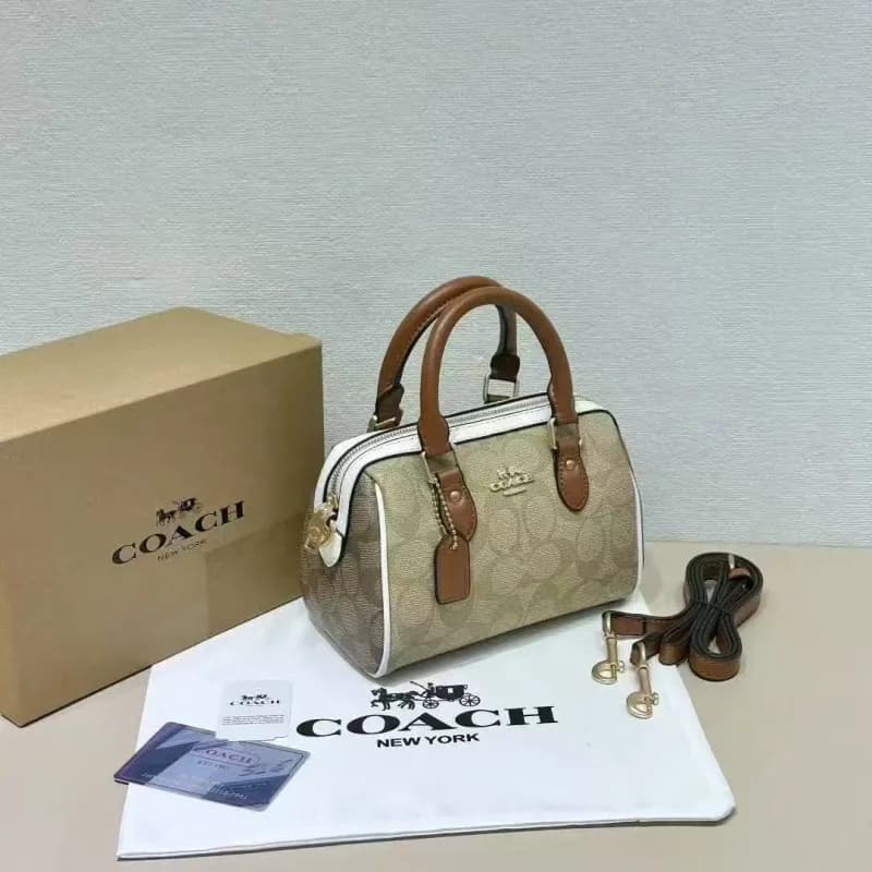 Gucci Mini Bowler Bag Black Leather — 奶茶拼棕