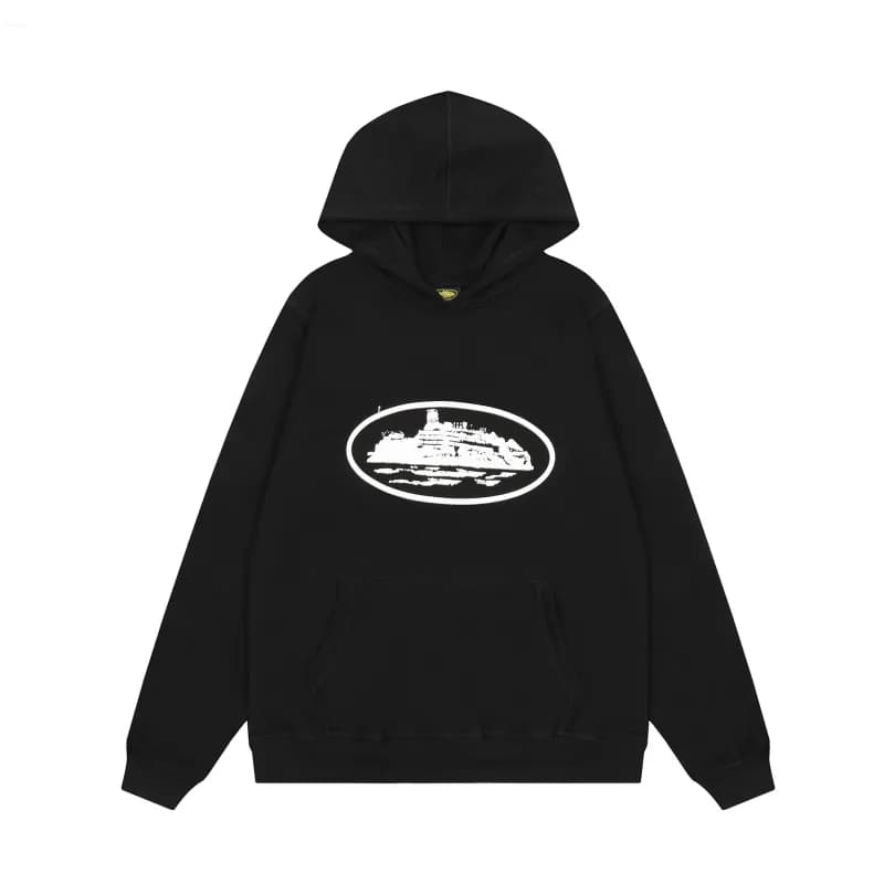 Corteiz Hoodie Script Logo — 910黑白