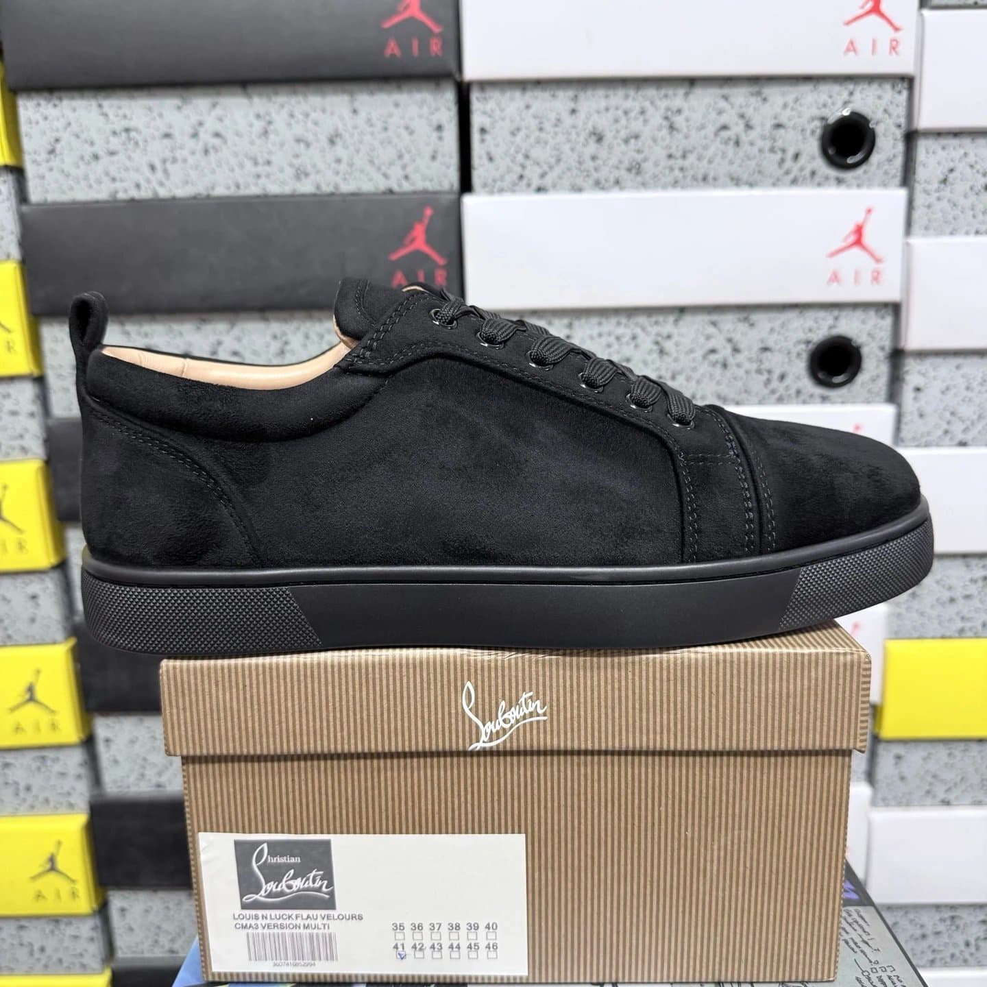 Christian Louboutin Louis N Lock Flau Velours CMA3 Version Multi