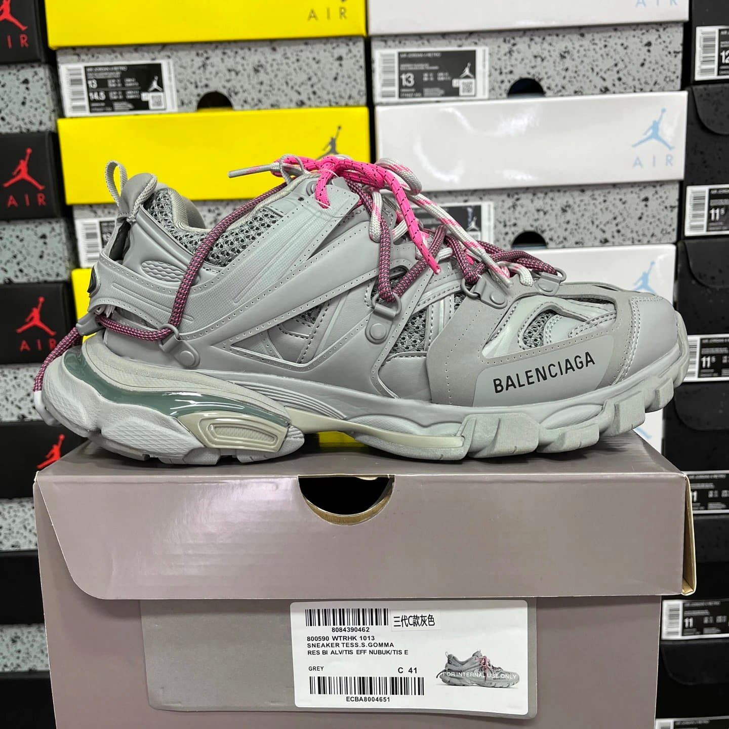 Balenciaga Triple S Dazzling Silver — GOOD 巴黎Track3.0 C款灰色