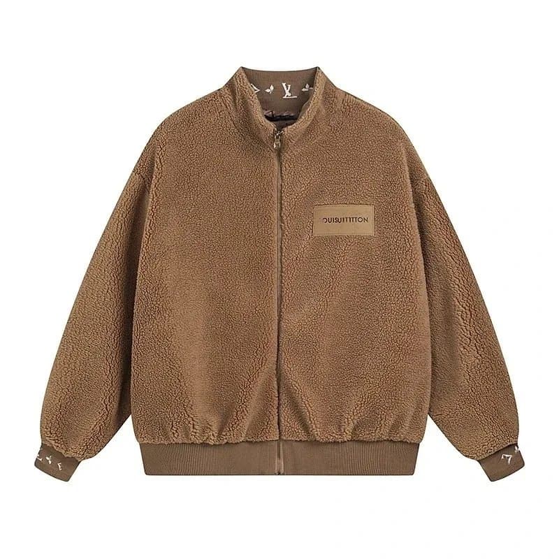 Louis Vuitton Sherpa Jacket Monogram Sherpa — 棕色 胸口皮革压印06