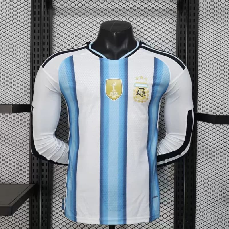 Adidas Argentina Away Jersey 2022 FIFA World Cup — 球员：2627阿根廷主长袖