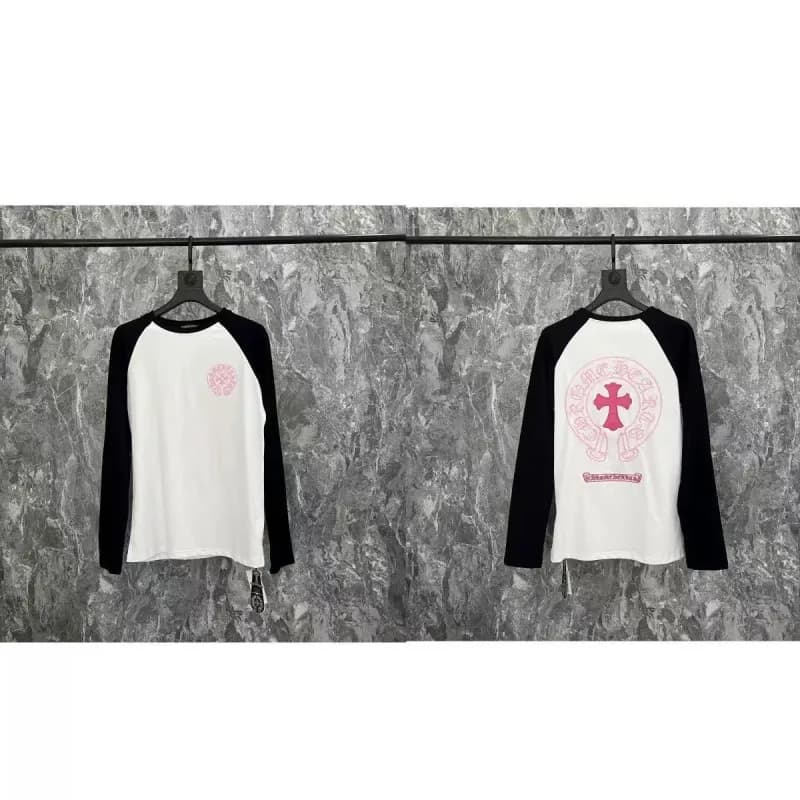Chrome Hearts Long Sleeve Tee Stay Fast Graphic — 2106 white black