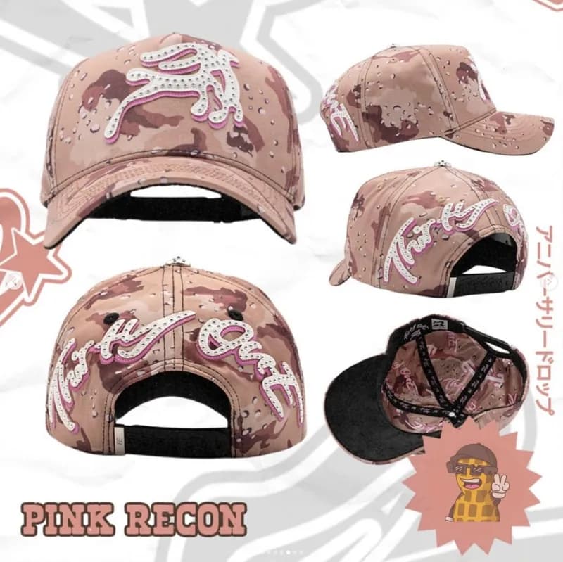 Travis Scott × Gallery Dept. Snapback Cap Pink Recon