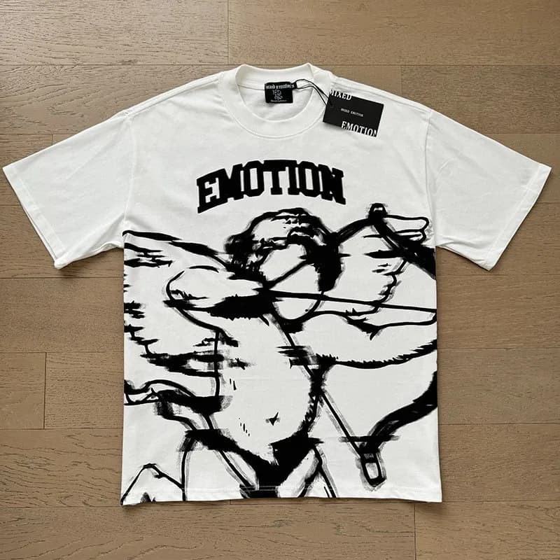 Mixed Emotion Emotion Graphic Tee Cupid Print