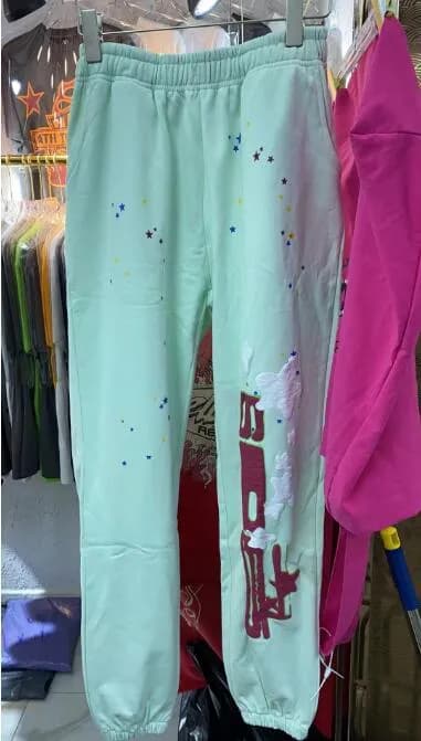 Travis Scott Joggers Pink Logo with Stars — 86