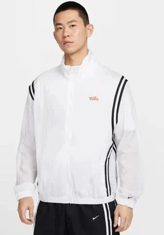 Nike Windrunner Jacket White with Black Stripes