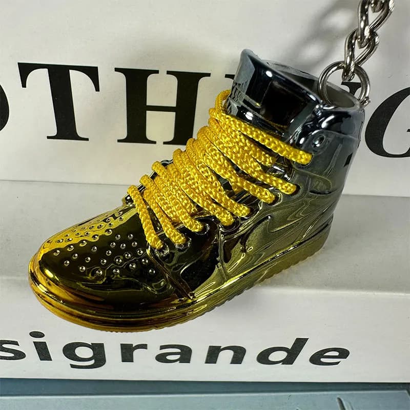 Air Jordan 1 High Metallic Gold Keychain