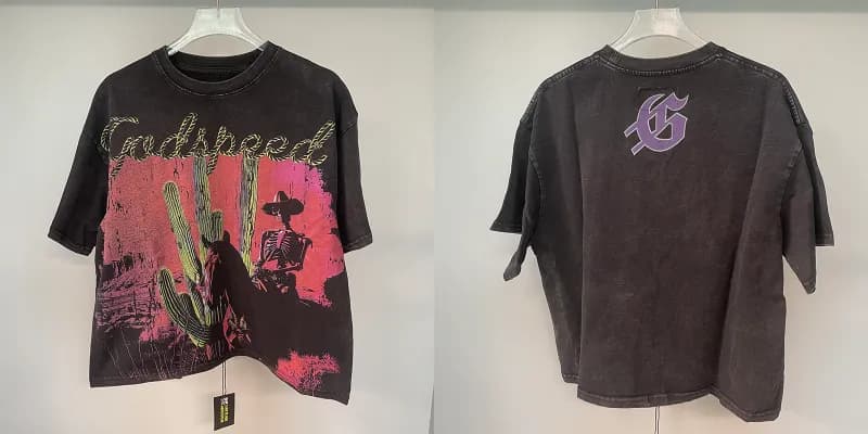 Gallery Dept. Graphic Tee Earth & Skeleton Print — 款式 9 白墨直喷
