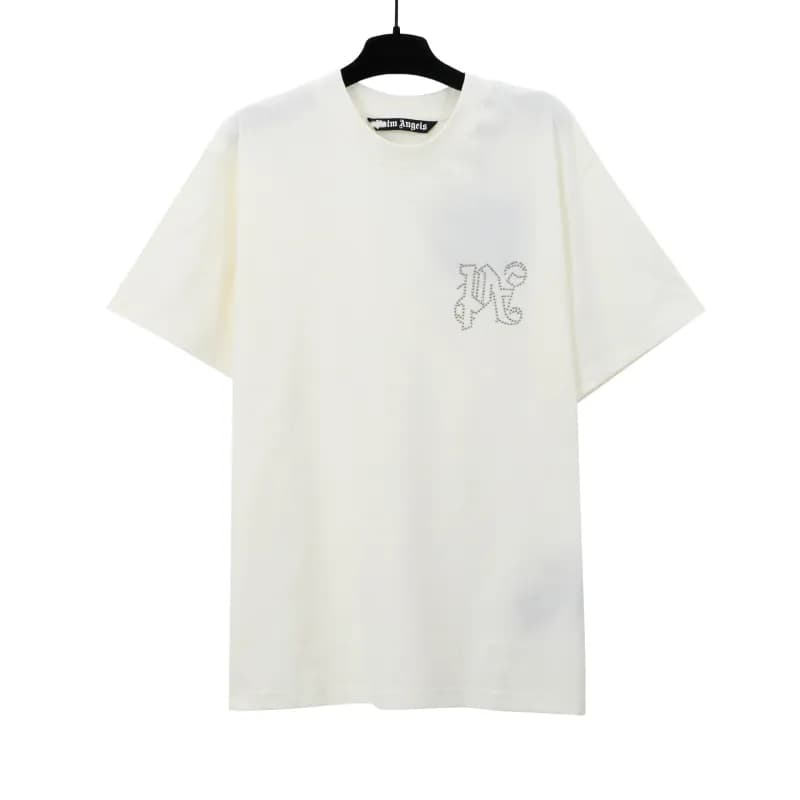 Palm Angels Logo T-Shirt Embroidered PA Logo