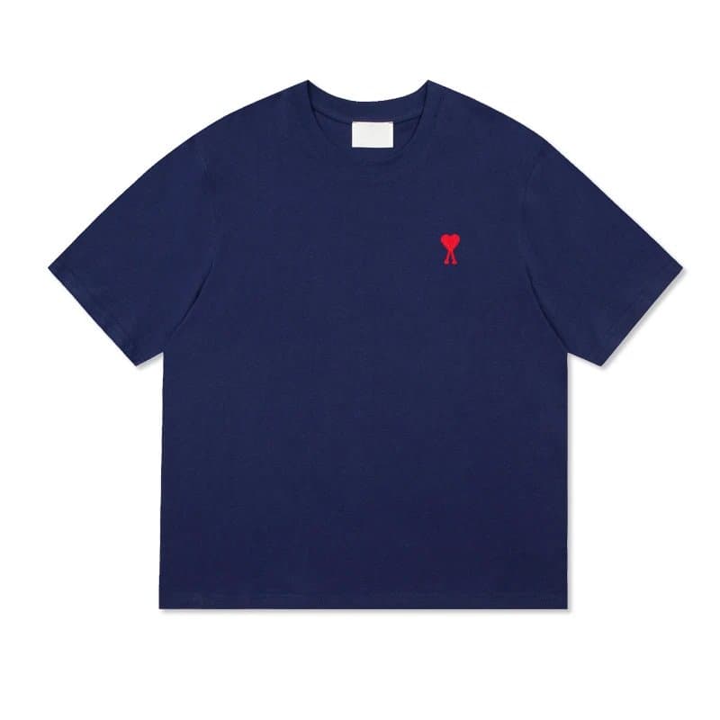 AMI Paris Classic T-Shirt Red Heart Logo