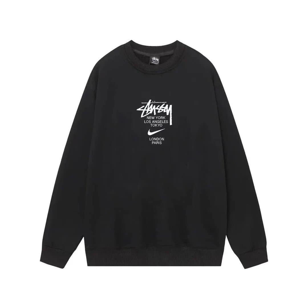 Stüssy × Nike Crewneck Sweatshirt World Cities