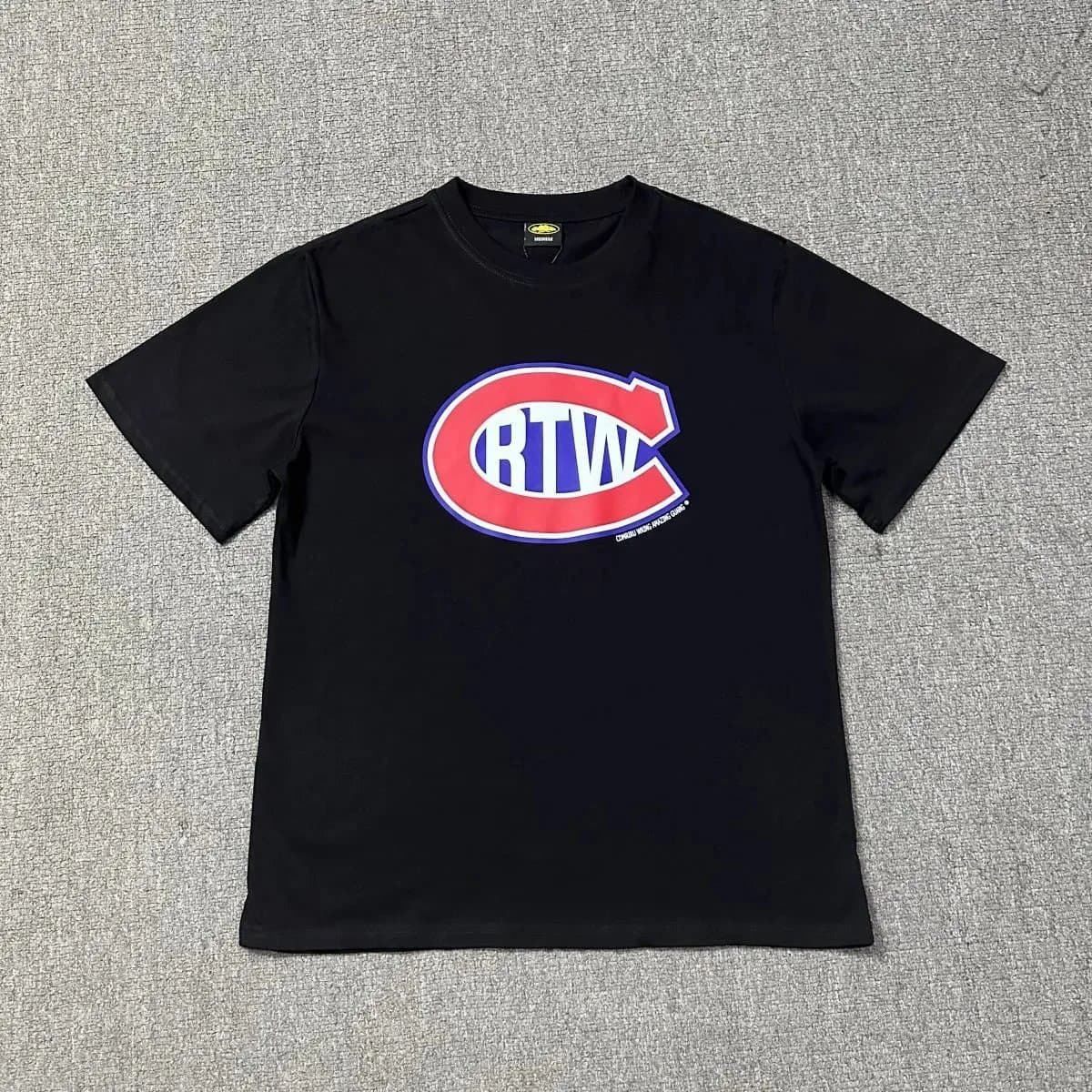 Sp5der Graphic Tee Embroidered Logo — 3223黑色