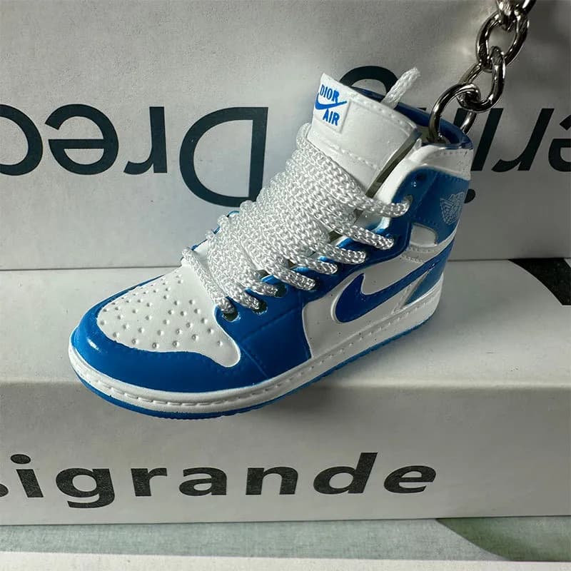 Dior Air Jordan 1 Mini Keychain University Blue