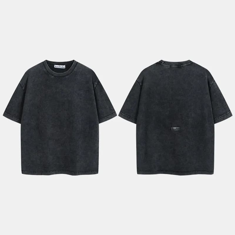 Aimé Leon Dore T-Shirt Contrast Stitch — 水洗黑（AC908040）