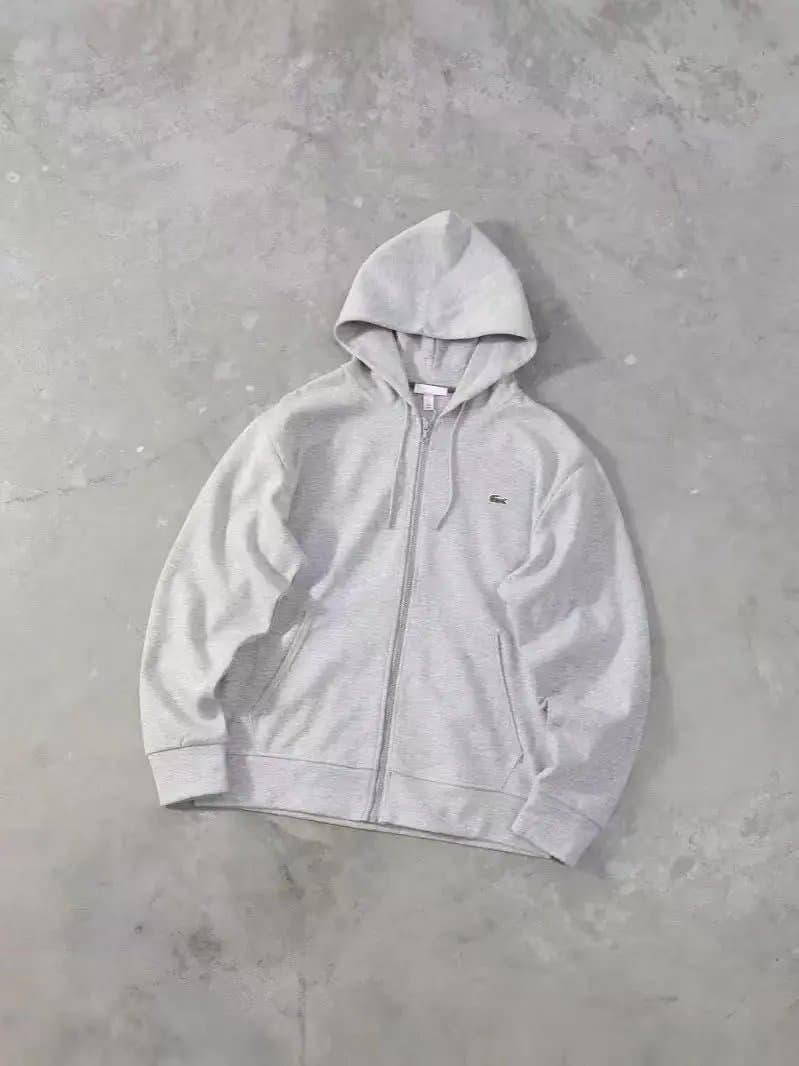 Lacoste Zip-Up Hoodie Solid Pink — 4