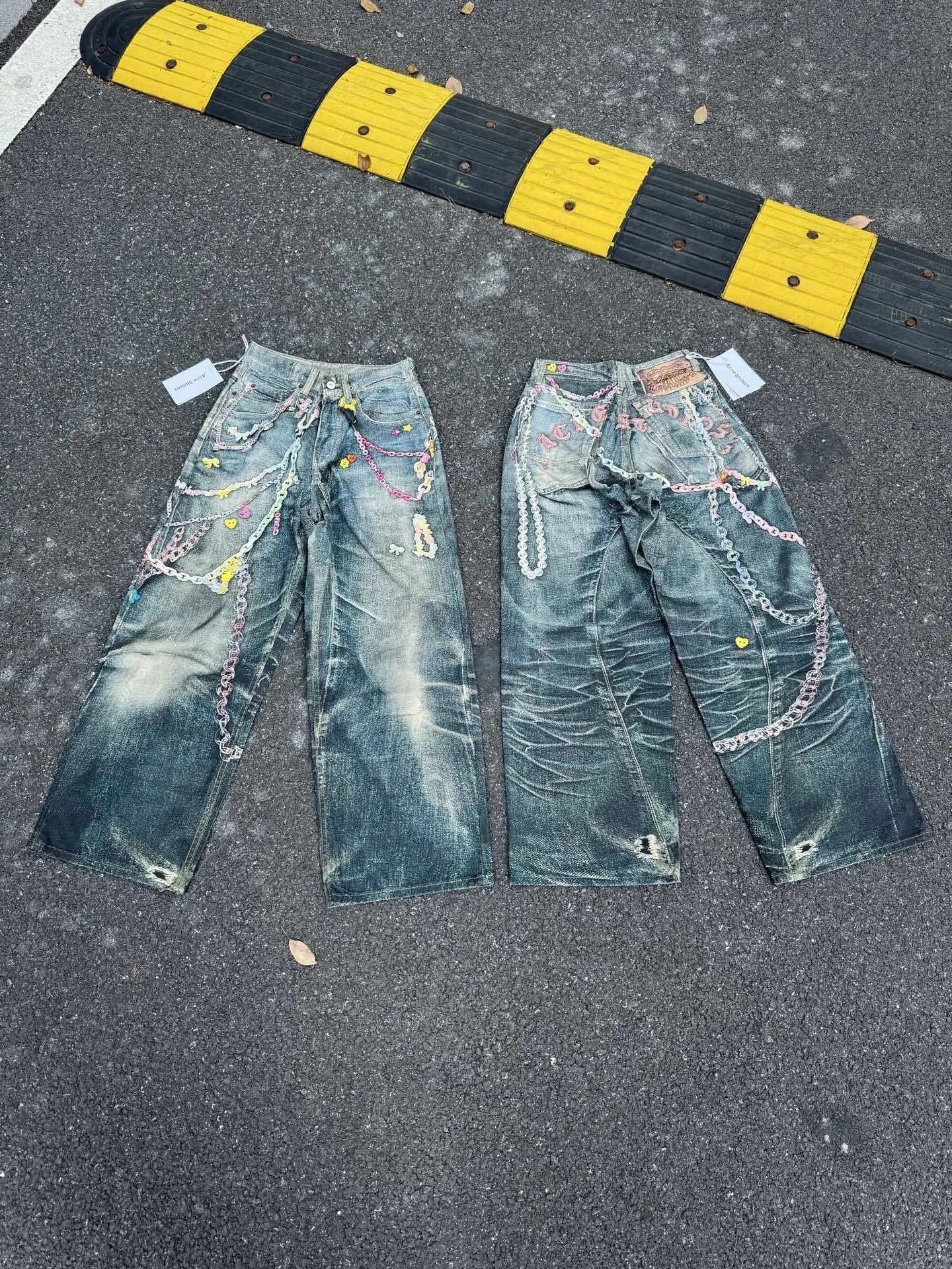 Dior B22 Jeans Leopard Lightning Patch — XXS-006