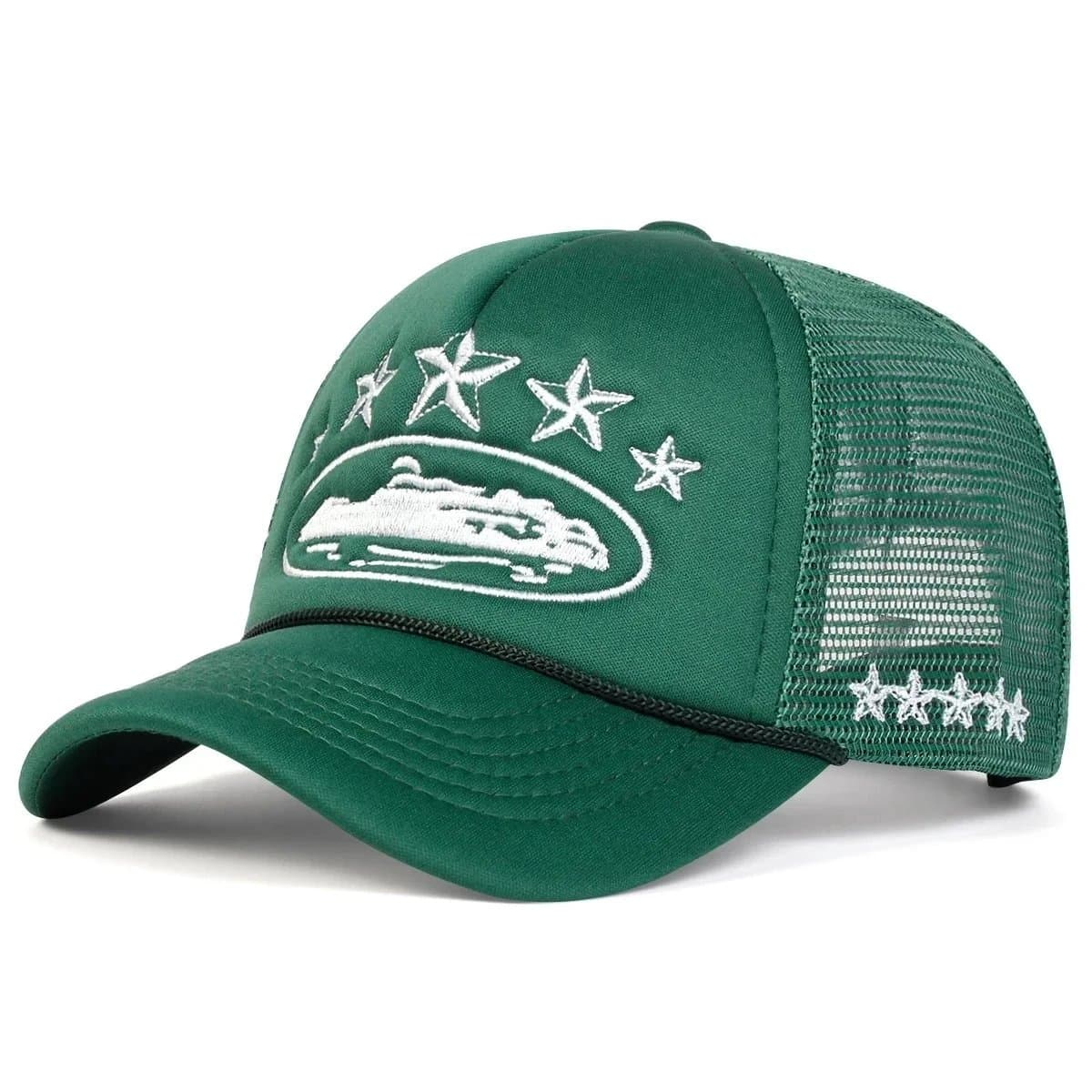 Chrome Hearts Trucker Cap Lips Patch — 可调节 · Corteiz -绿色