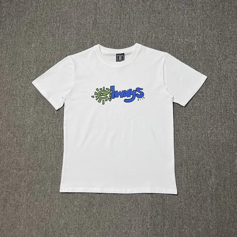 Corteiz Straight Fit Jeans Green Logo Patch — AD07# 白色