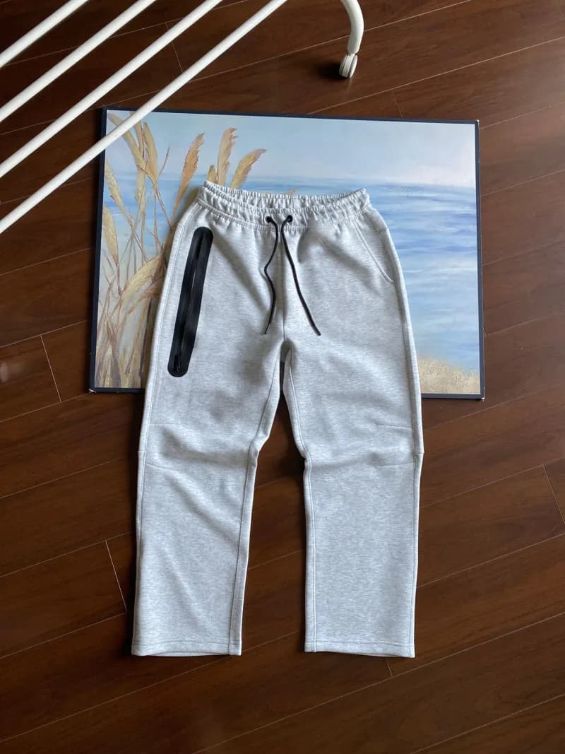 Nike Tech Fleece Hoodie and Joggers Color-Blocked — Pants light gray