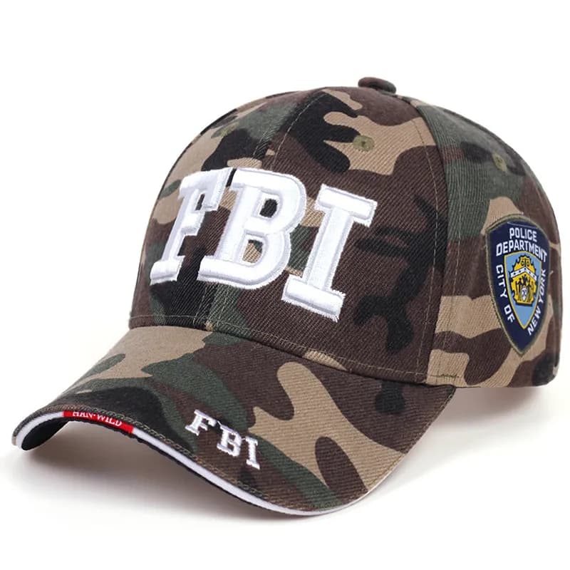 Baseball Cap FBI Camo