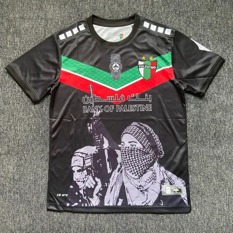 Palace Football Jersey Floral Print with FC Palestine Crest — 巴勒斯坦9