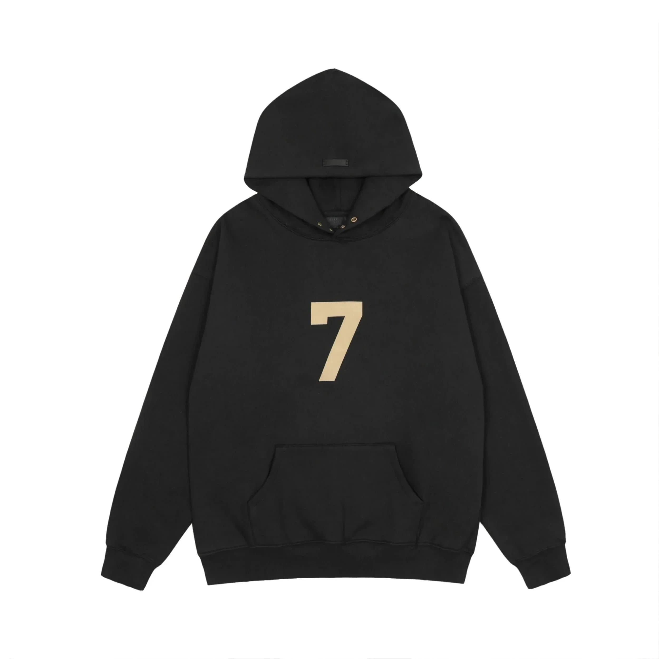 Fear of God Essentials Hooded Sweatshirt Essentials Logo — 数字7黑