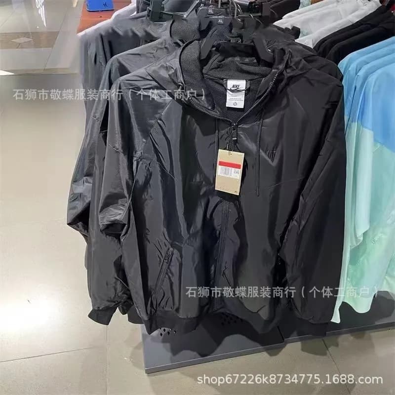 Nike Windrunner Jacket Olive Green Panel — 黑色