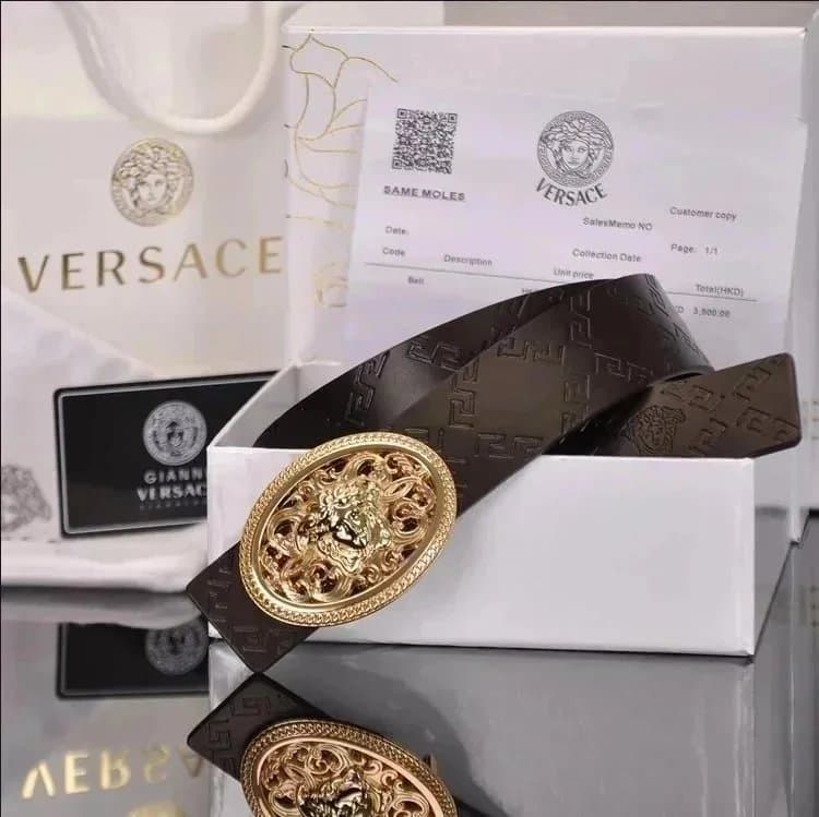 Versace Medusa Belt Gold Medusa Buckle