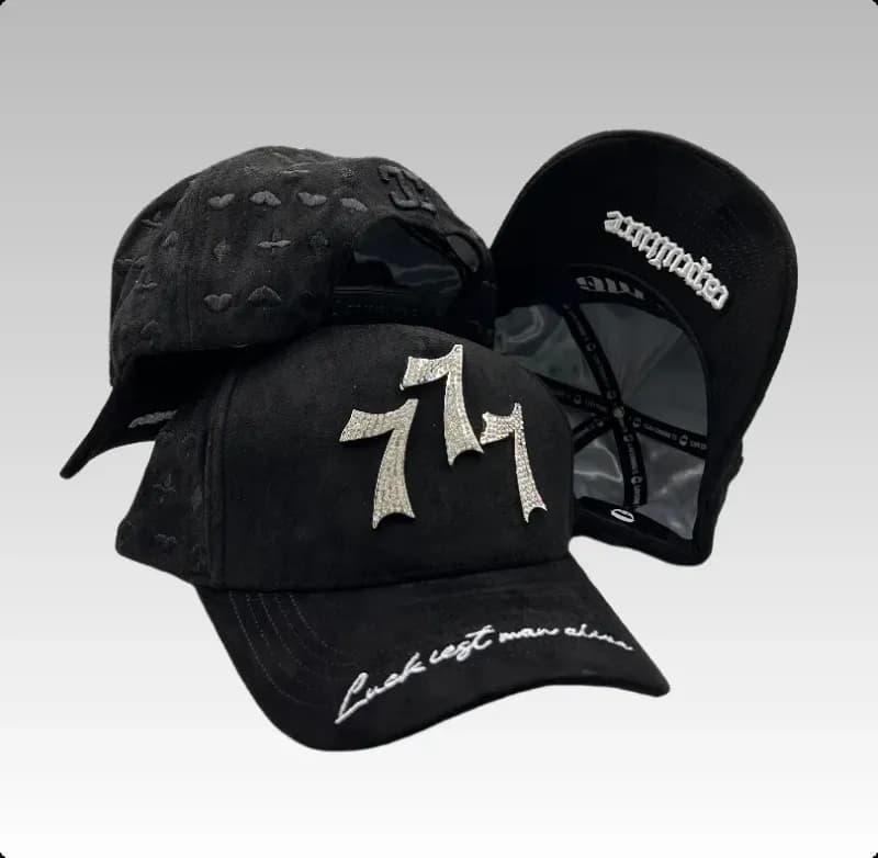 Broken Planet Snapback Cap Quilted Cross Embellished — CS49