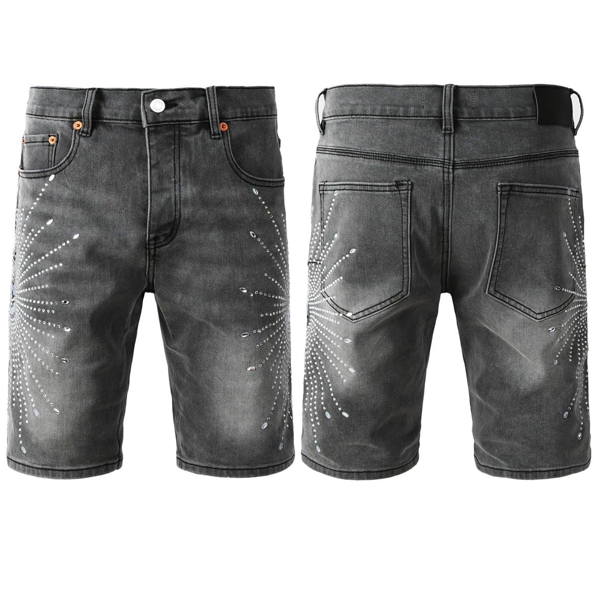 Levi's Distressed Denim Shorts Paint Splatter — PB124-钻