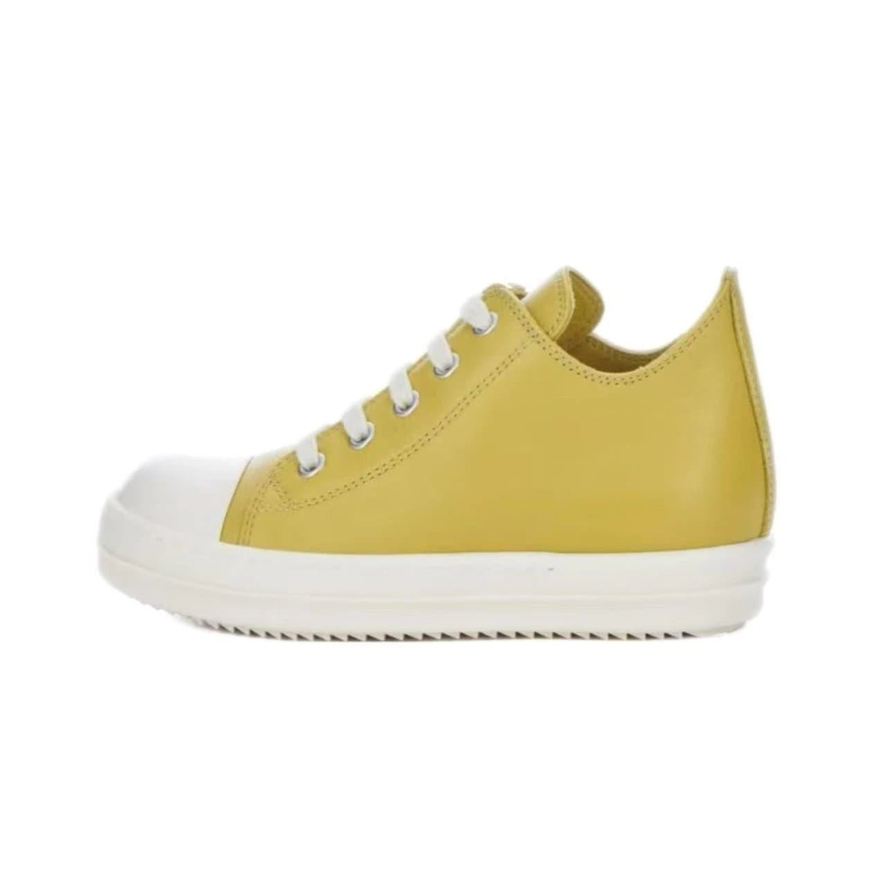 Rick Owens Geobasket Low Lemon Yellow
