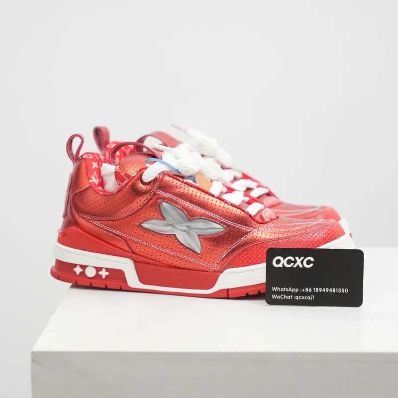 Louis Vuitton × Travis Scott LV Trainer Metallic Red