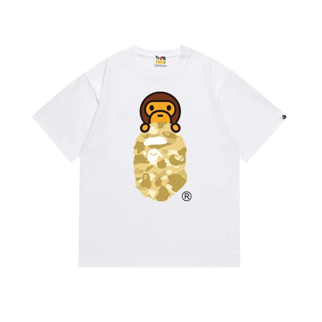 BAPE A Bathing Ape T-Shirt Multiple Colorways & Graphics — 168白黄
