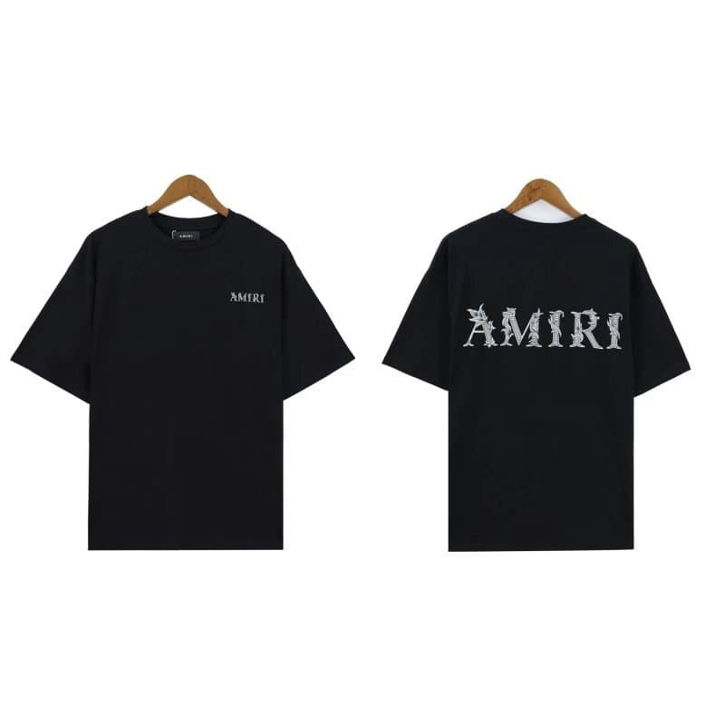 Logo T-Shirt Distressed AMIRI Print
