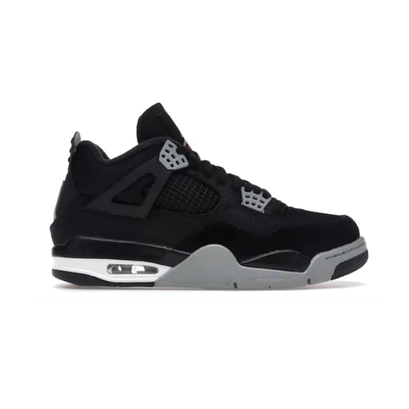 Air Jordan 4 Fire Red — Black Canvas DH7138-006