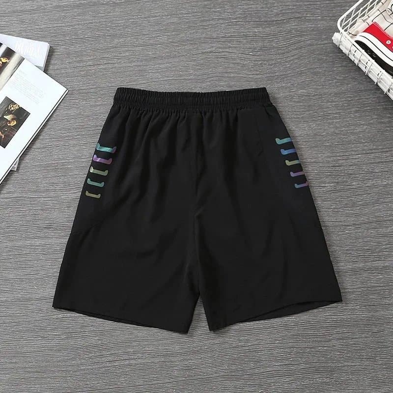 Nike Athletic Shorts Iridescent Logo Stripe
