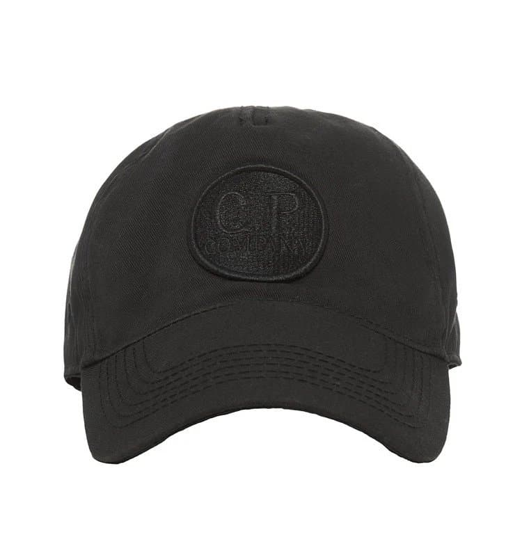 C.P. Company Goggle Cap Black Embroidered Logo
