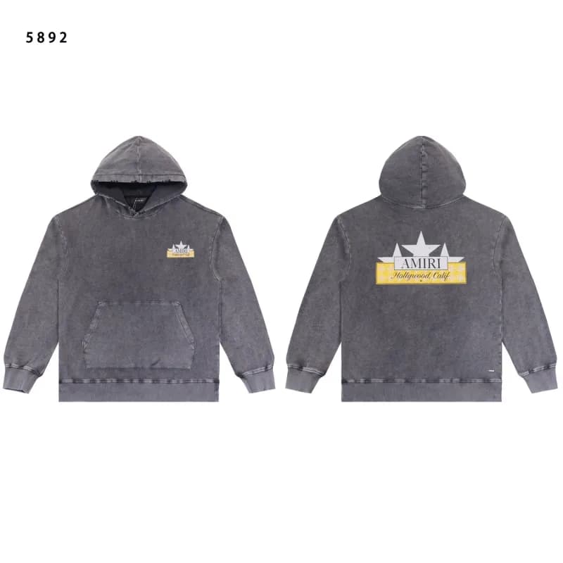 Amiri Hooded Sweatshirt Hollywood Cali Print